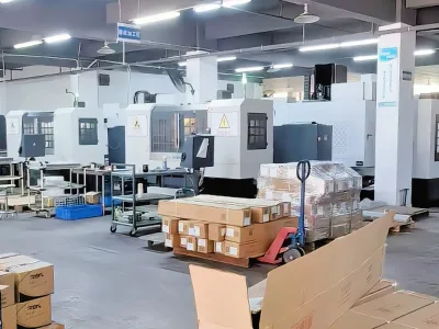 稻润工厂实拍：打包完毕的货物托盘与手动叉车，等待发运