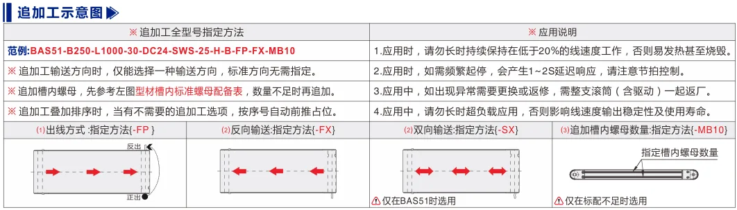 平皮带输送机｜导条导正｜双槽型材｜电动辊筒全皮带型(Ø40) 追加工