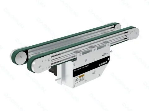 同步带输送机｜挡边导正｜三槽型材｜中间驱动20mm带宽双列型(Ø50) 产品主图